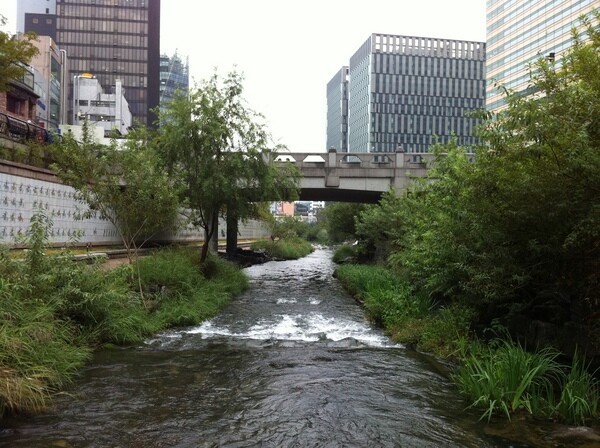 Cheonggyecheon River in Seoul, South Korea