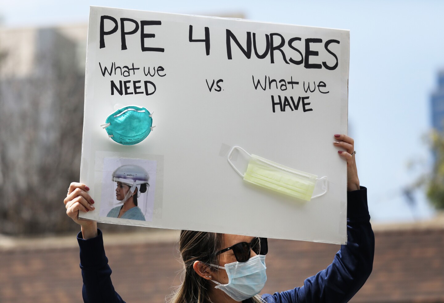 Nurses Protest At UCI Medical Center In CA About Lack Of Personal Protective Gear