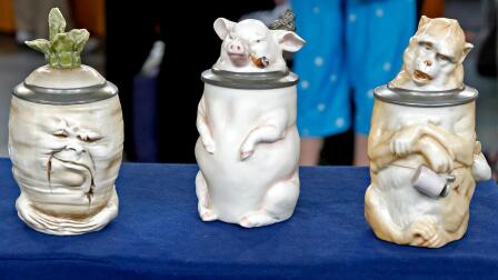 Appraisal: German Character Steins, ca. 1900