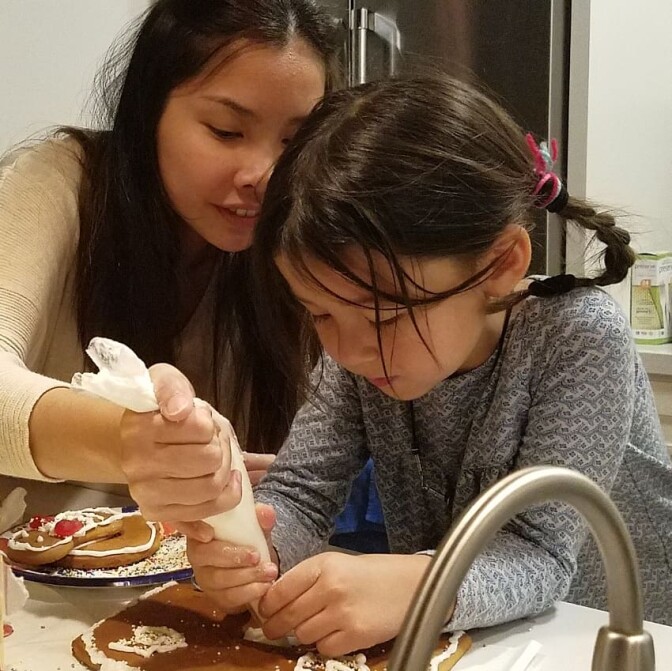 family sisters recipe cooking together