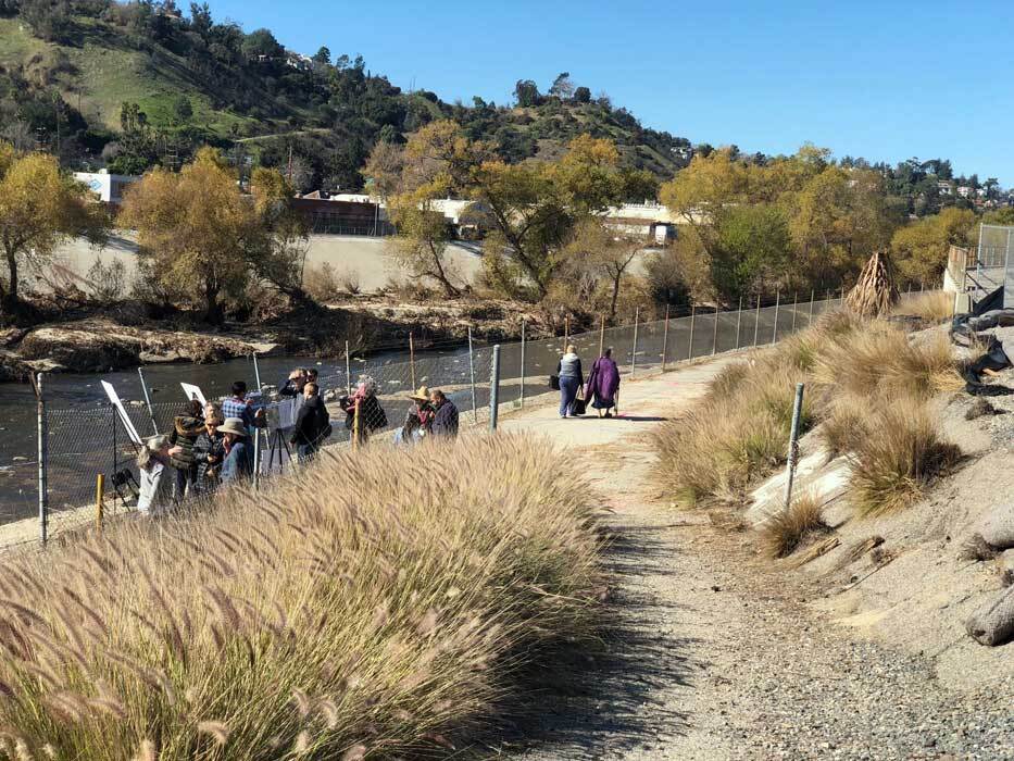 People attending a tour of the L.A. River. | Andrew Vought
