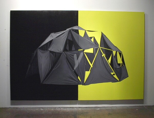 Day and Night by HK Zamani, 2006 7, diptych, oil on canvas. Courtesy of the artist and CB1 Gallery