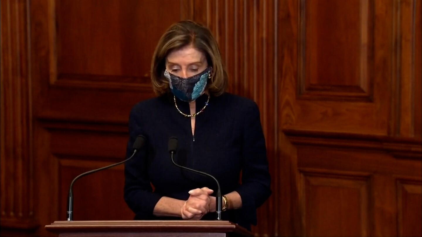 Nancy Pelosi announces the impeachment of Donald Trump.