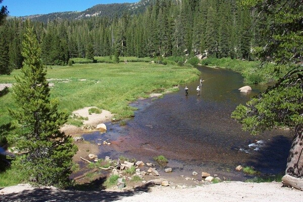 Fishing at Soda Springs Meadow within Devils Postpile National Monument | Photo Courtesy National Park Service