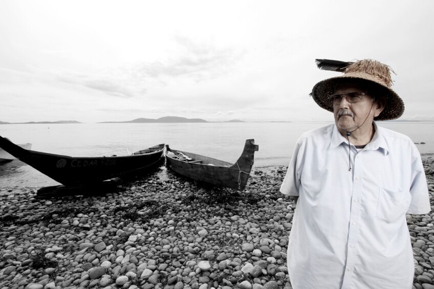 Chief Bill James (Lummi Nation), 2014. Photographed by Matika Wilbur for Project 562.