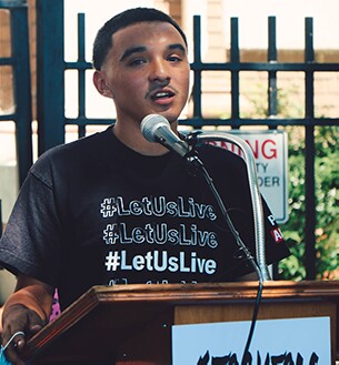Peter Elias giving a speech | Courtesy of Peter Elias