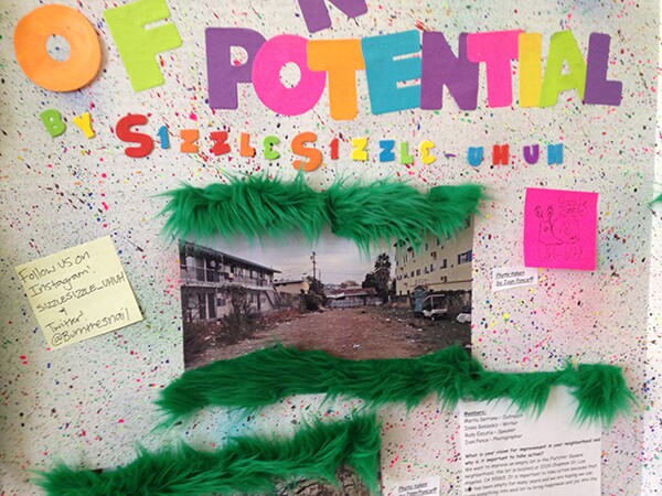 Team Sizzle Uh Uh is working on improving a vacant lot in Glassell Park