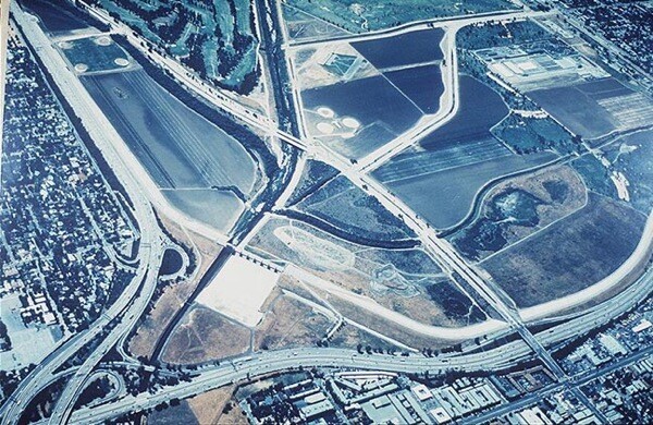 Aerial view of Sepulveda Dam. | Photo: Courtesy U.S. Army Corps of Engineers