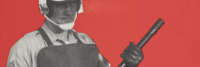 Riot Control Materials and Techinques by Col. Rex Applegate, 1981, cover. | Los Angeles Webster Commission records, 1931-1992, USC Digital Libraries