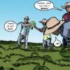 Latino migrant workers in the United States feature in the latest edition of the comic book ‘El Peso Hero’ by Hector Rodriguez, 1 June, 2020. | Handout / Thomson Reuters Foundation