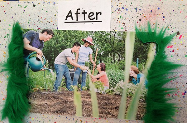 The group offered a few ideas for what the vacant lot could become including a community garden