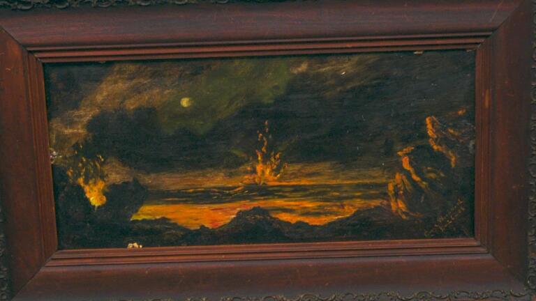 Appraisal: 1909 Lella Grace Woodward Oil Painting