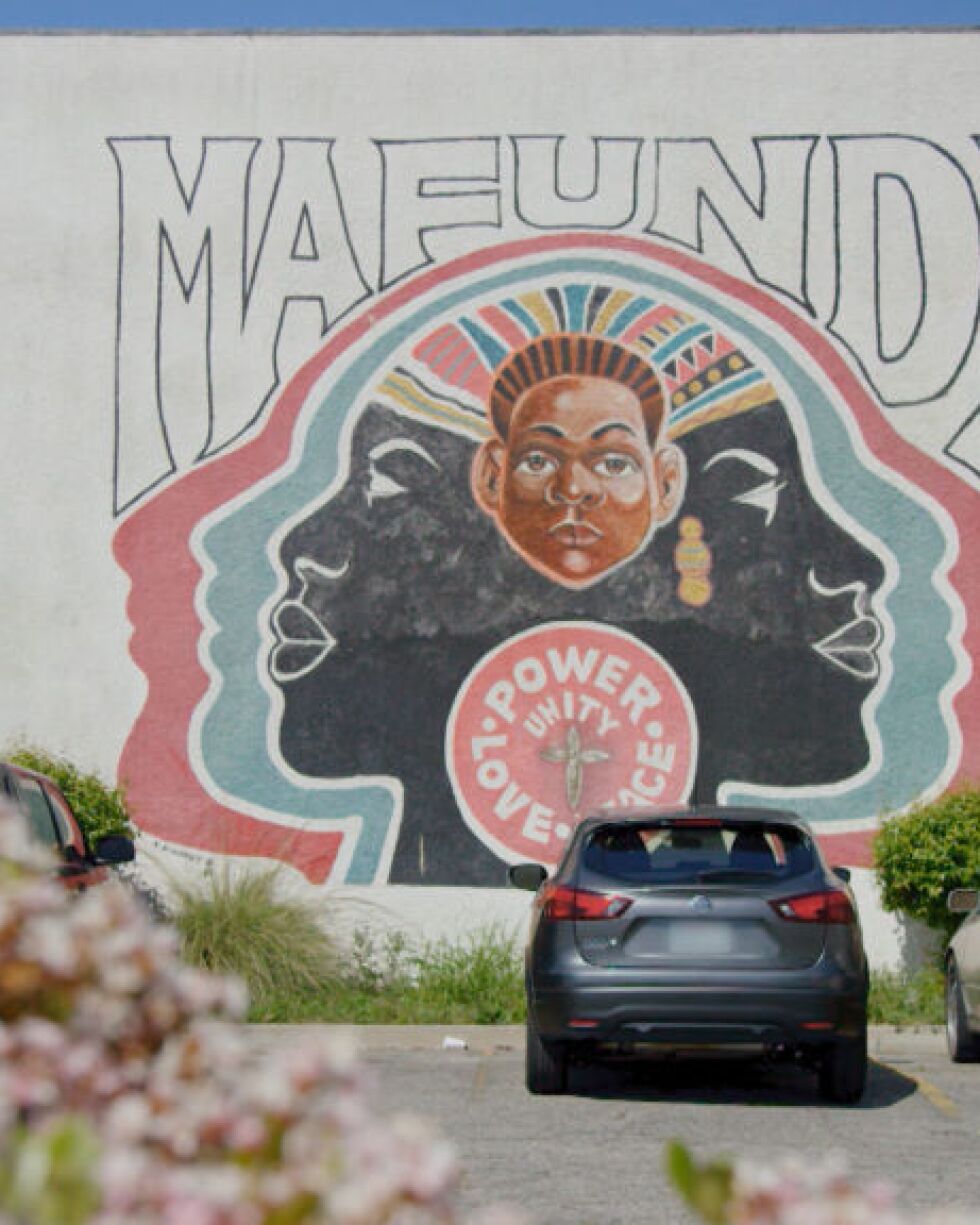 Mural at Mafundi Institute | Still from "Broken Bread" Watts