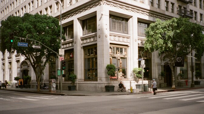 NW Corner of E. 5th Street & Spring Street