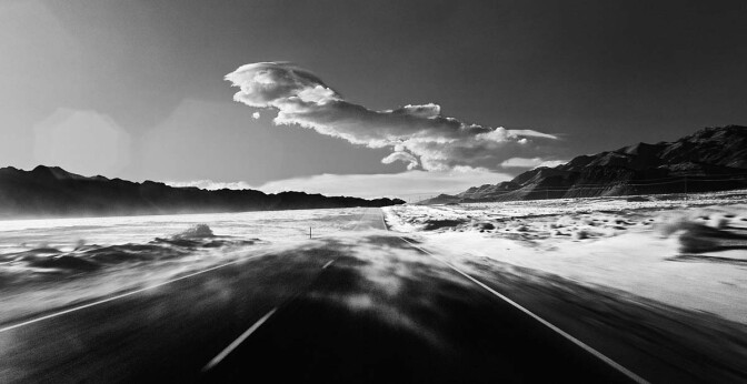 Owens Lake was once the largest single source of particulate pollution in the U.S. Windblown Sand - Infrared Exposure - Highway 136 North of Keeler CA - 2013 | Osceola Refetoff