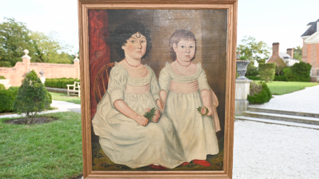 Appraisal: Folk Art Oil Portrait, ca. 1800