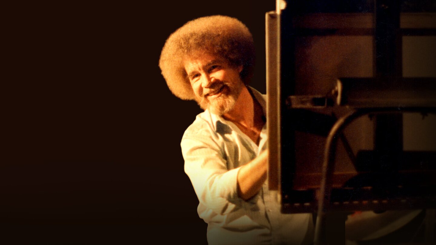 "Bob Ross: Happy Accidents, Betrayal, and Greed" Key Art.