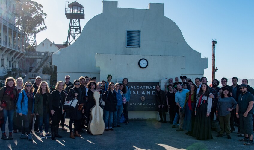 Filming "Vireo" in Alcatraz. | David Soderlund