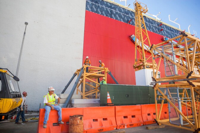 The Petersen Automotive Museum under construction. | Photo: Petersen Automotive Museum.