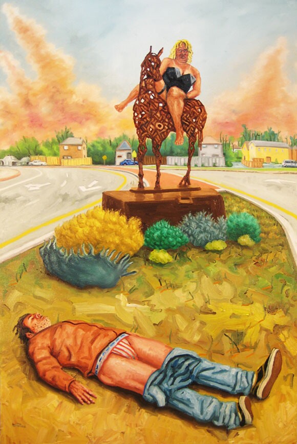 <em>Lords of Myrtletowne</em>. Oil on canvas, 2011.