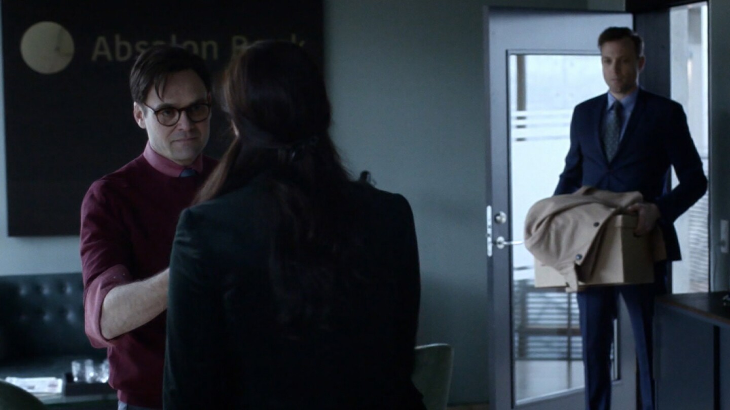 Still from "Follow the Money" Season 2, Episode 6.