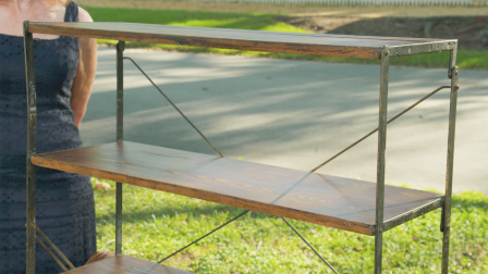 Appraisal: Combination Shelf Table, ca. 1896