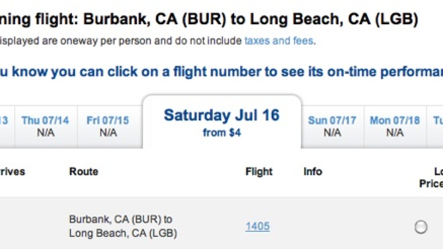 Flight 405 for $4