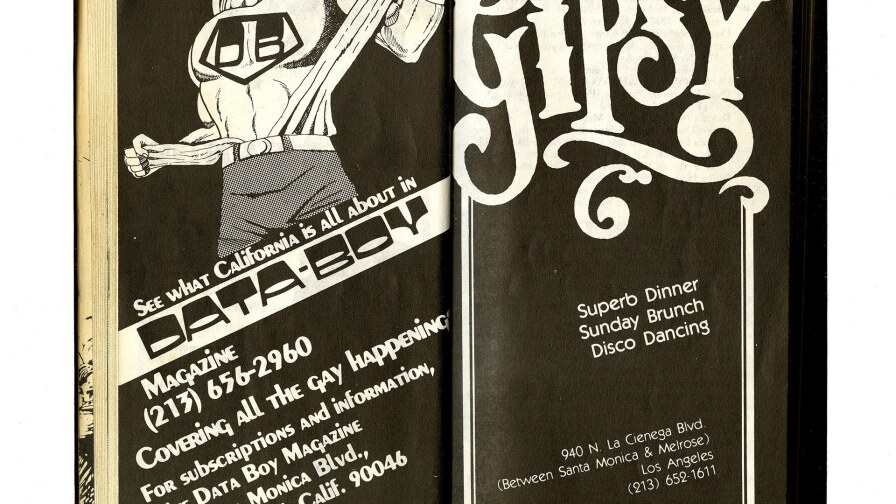 Advertisement in the 1980 Los Angeles edition of the Damron Guide