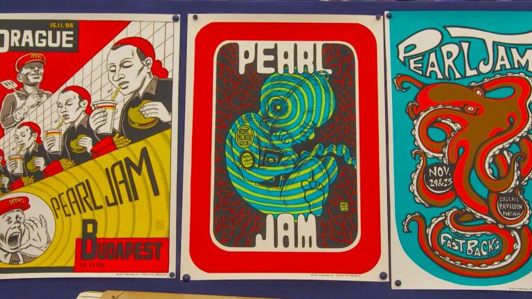 Appraisal: Ames Bros Pearl Jam Posters, ca. 1996