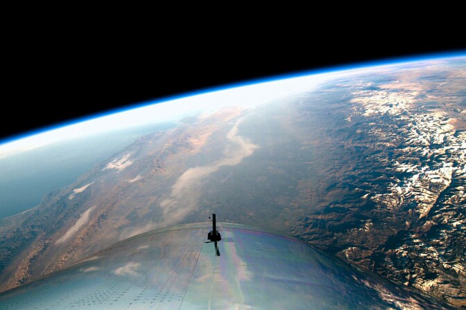 SpaceShipTwo VSS Unity entered space for the first time on December 13, 2018. | Virgin Galactic