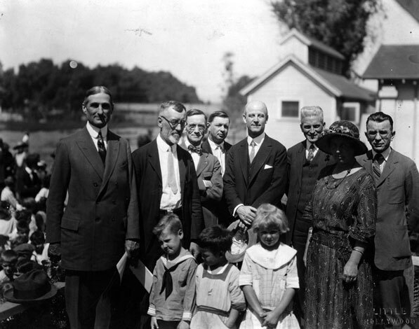 McAdoo during the inauguration of an anti-narcotic league in North Hollywood in 1923. Courtesy of the Los Angeles Public Library Photograph Collection.