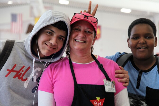 Deborah Luman and Students