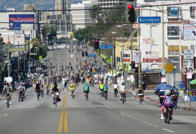The first CicLAvia in 2010