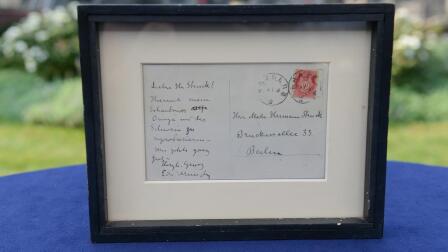 Appraisal: 1909 Edvard Munch Handwritten Postcard