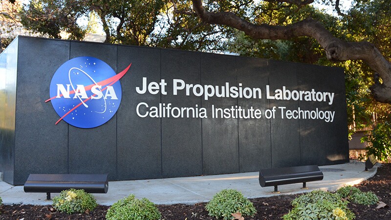 Now: JPL entrance in 2016.