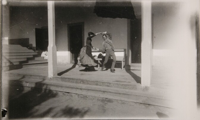 Charles Lummis dancing