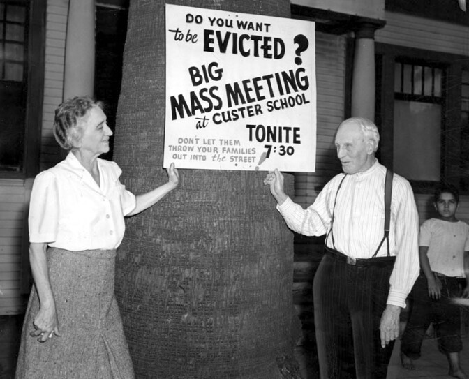 Notice of meeting on housing situation