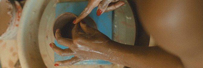 A ceramic work being created at POT | Rikki Wright