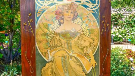 Appraisal: Alphonse Mucha American "Reverie" Print, ca. 1910