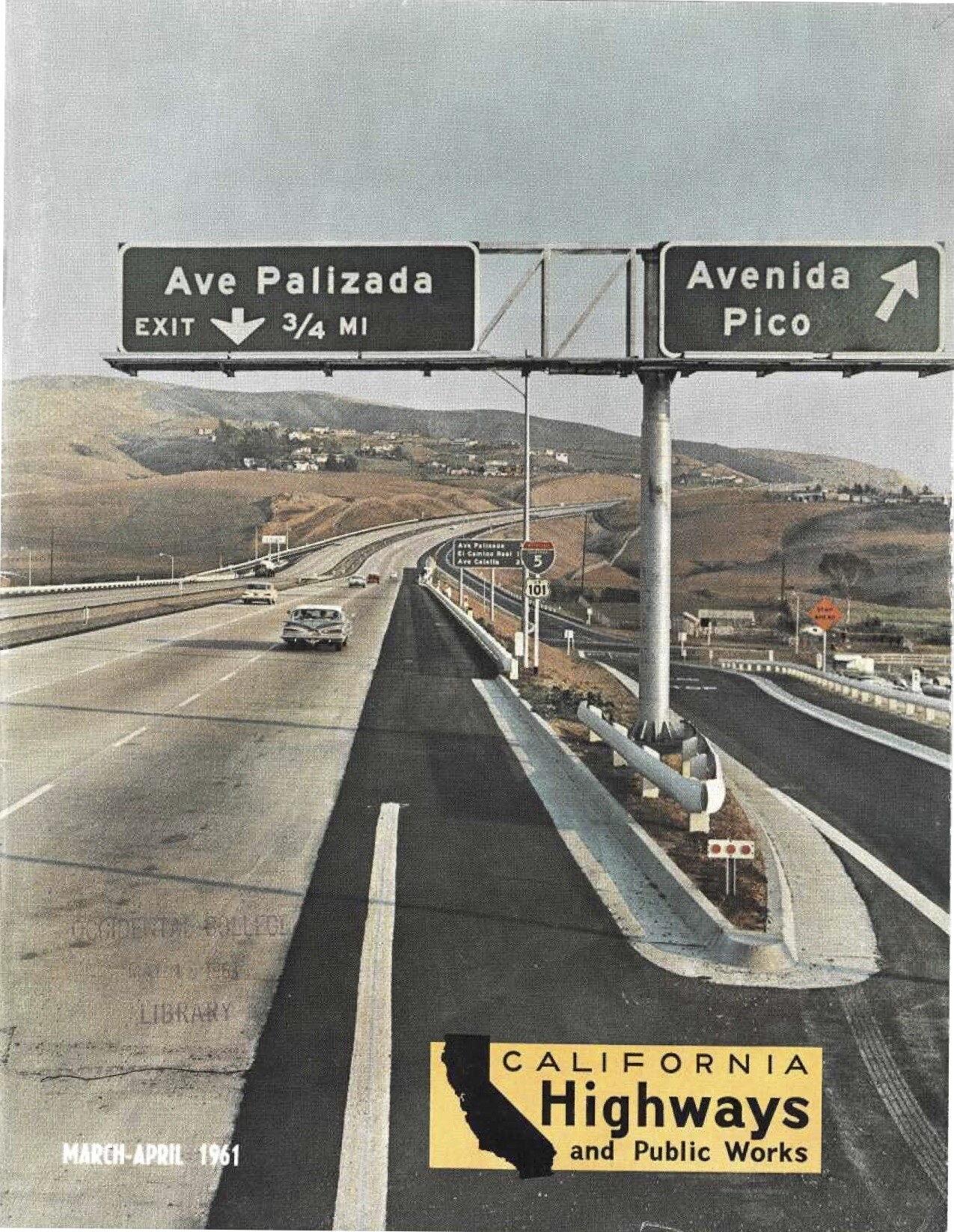 San Diego Freeway in San Clemente, 1961