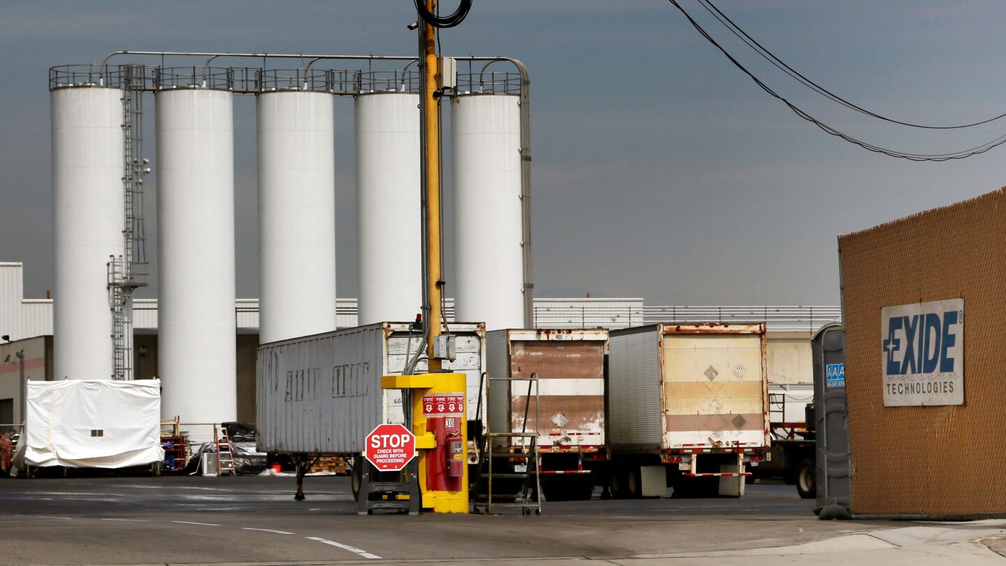 Site of the Exide battery recycling plant in Vernon, in southeast Los Angeles. photo Nick Ut/AP
