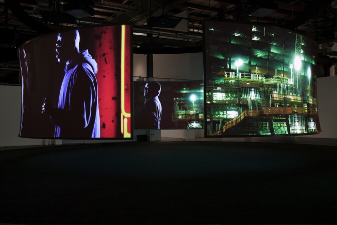 Doug Aitken, "Electric Earth" at MOCA. | Photo: Dakota Higgins