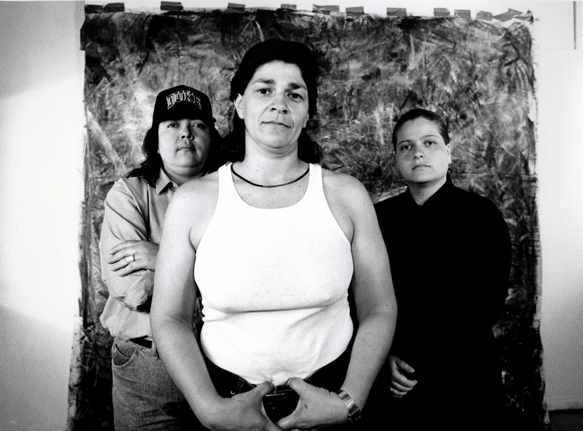 Laura Aguilar, Plush Pony #2 , 1992, Gelatin silver print |Courtesy of the artist and the UCLA Chicano Studies Research Center. © Laura Aguilar PST LALA