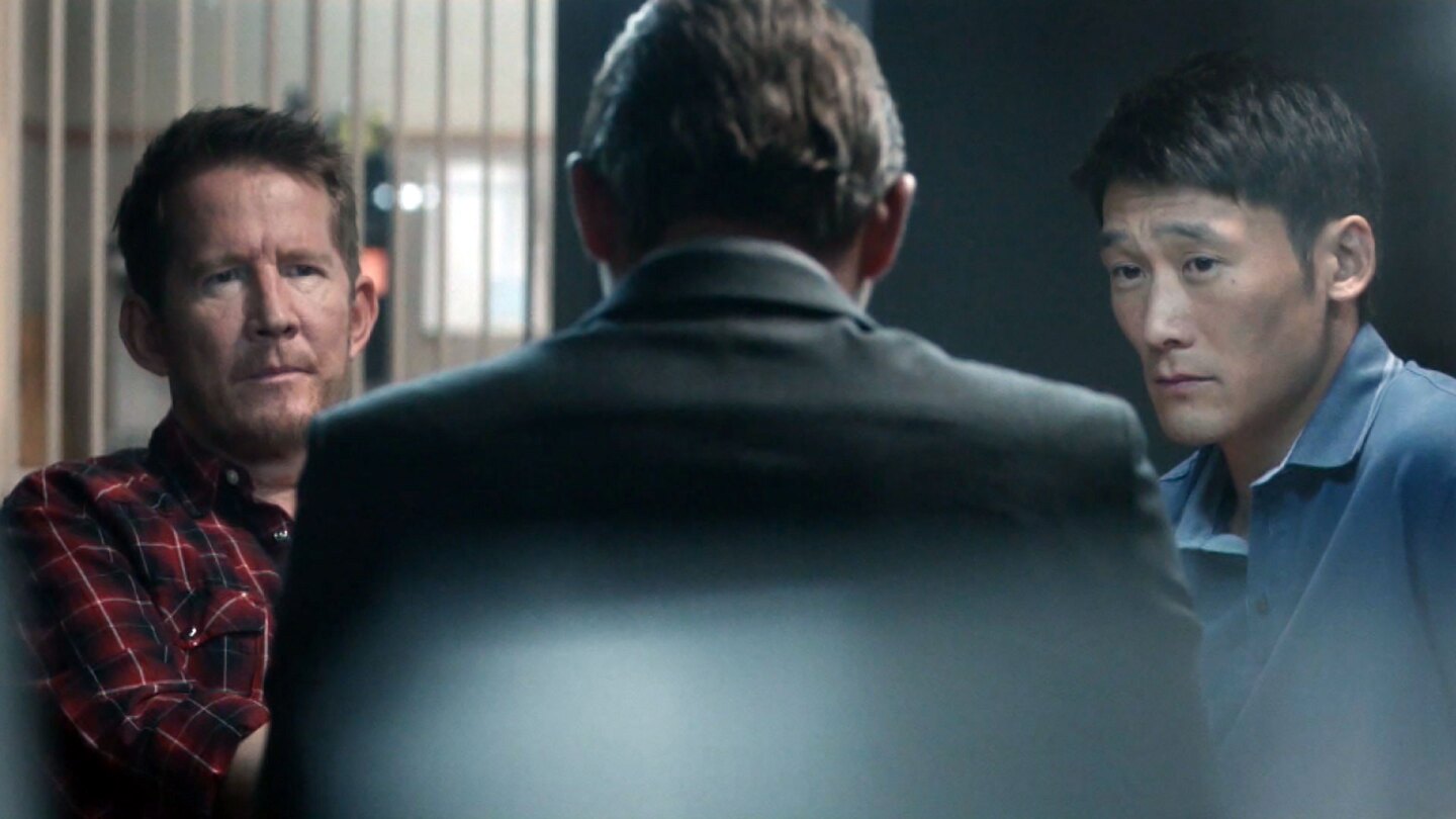 Mads (left) and Alf (right) | Still from "Follow the Money," Season 2, Episode 3