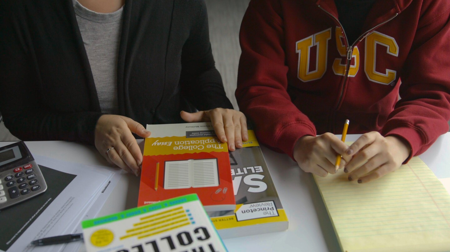 Students sit at a desk | Still from SoCal Connected's "Under Pressure"