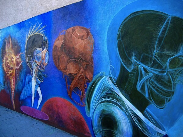 A mural in Los Feliz seen in 2007