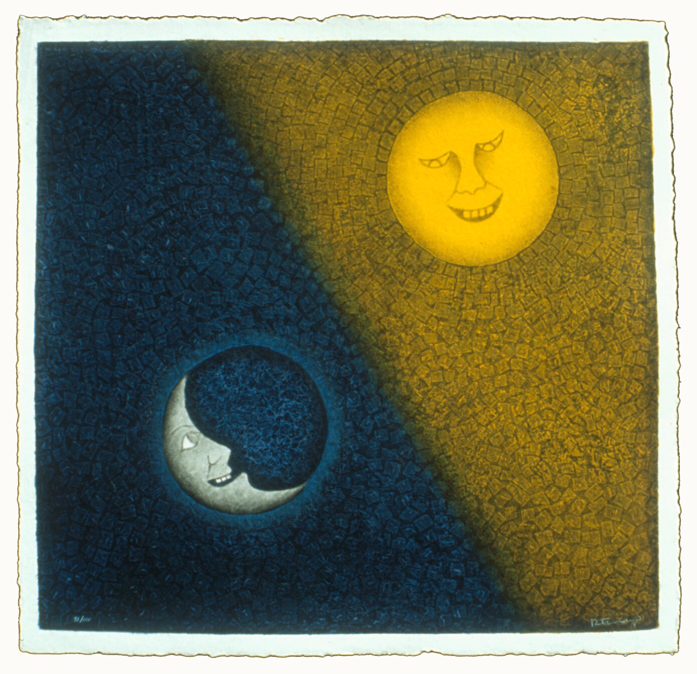 Rufino Tamayo, "Luna y Sol," 1990