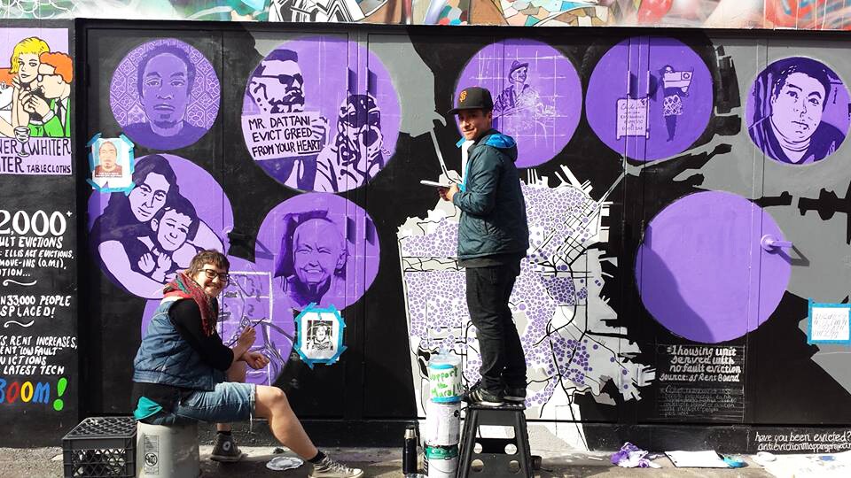 clarion alley anti eviction mural
