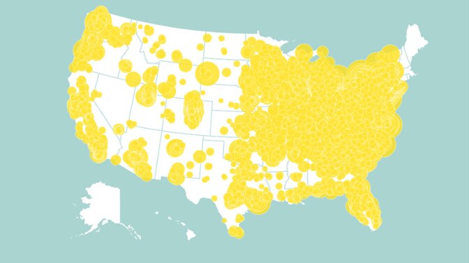 Where Cheerios' wildflower seeds went | Map: General Mills
