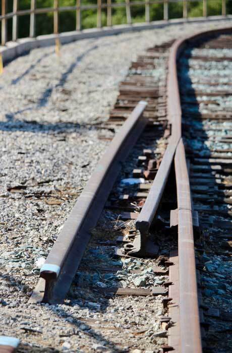 Broken railroad tracks at Taylor Yard. | Courtney Cecale